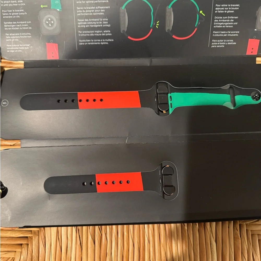 Apple Unity Black and Red Smartwatch Band